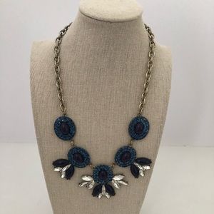 J. Crew navy blue necklace